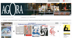 Desktop Screenshot of librairie-agora.com