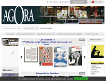 Tablet Screenshot of librairie-agora.com